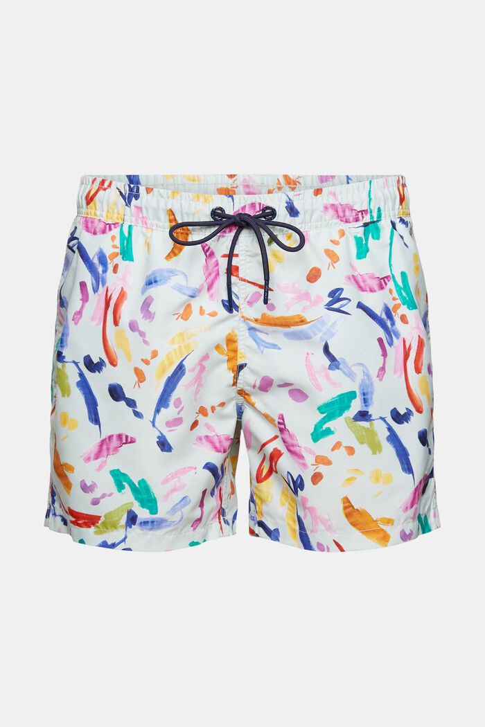 Swim shorts with a pattern