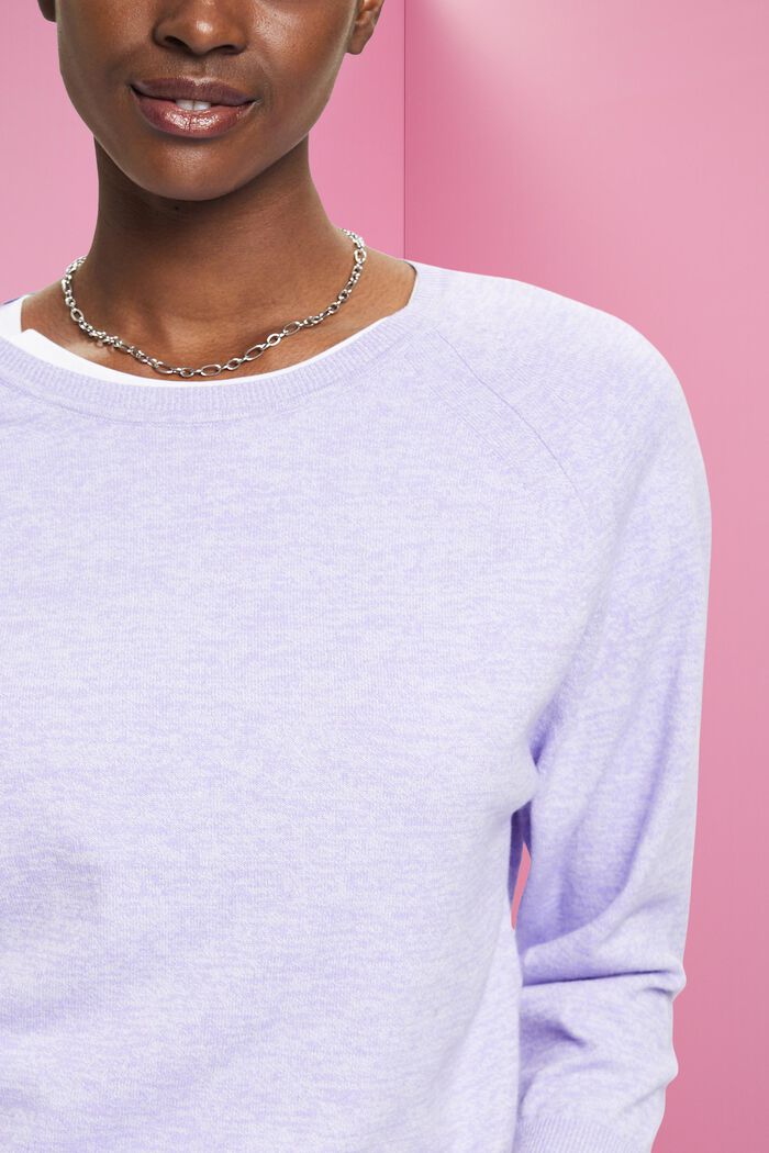 Sweater with batwing sleeves, LAVENDER, detail image number 2