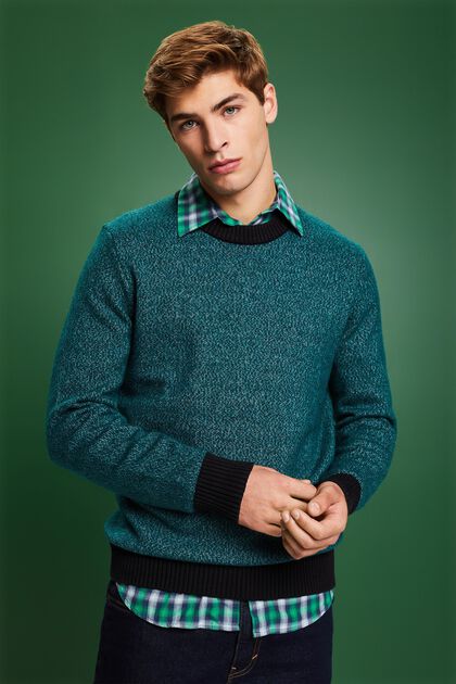 Wool Blend Crewneck Sweater