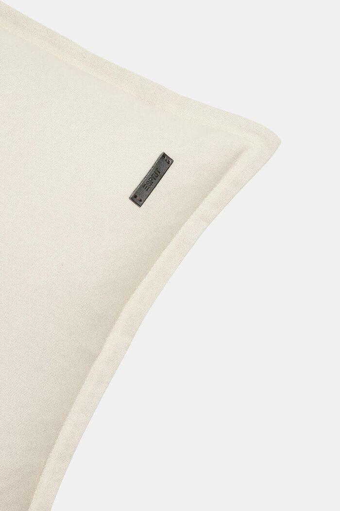 Bi-colour cushion cover made of 100% cotton, BEIGE, detail image number 1