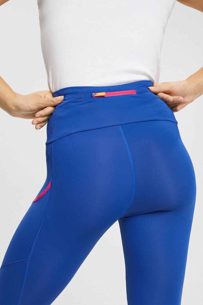 Sports leggings with E-DRY technology, BRIGHT BLUE, detail image number 0
