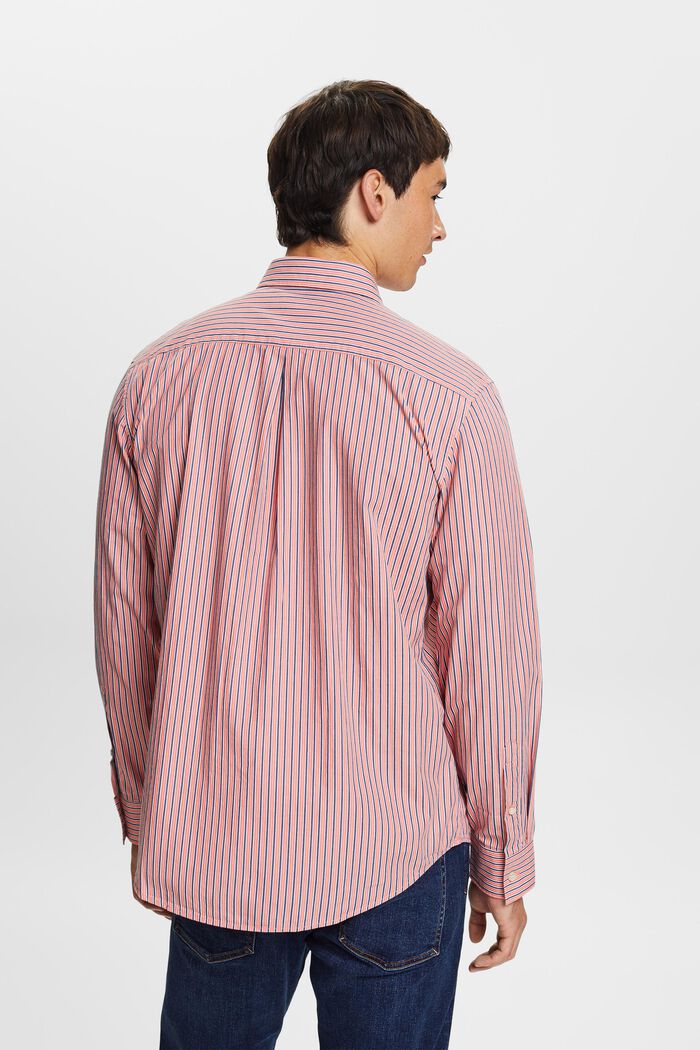 Striped shirt, 100% cotton, CORAL RED, detail image number 2
