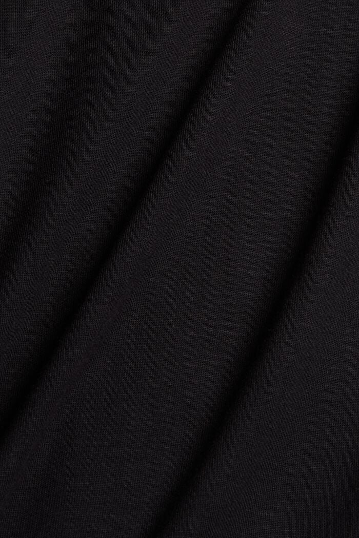 Pyjama top made of LENZING™ ECOVERO™, BLACK, detail image number 4