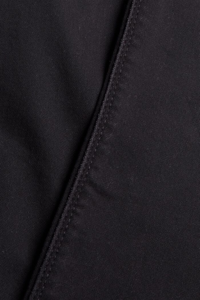 Black denim jeans in comfortable tracksuit fabric, BLACK DARK WASHED, detail image number 4