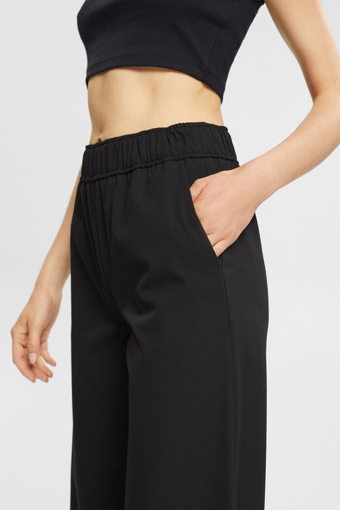 Wide leg trousers, BLACK, detail image number 3