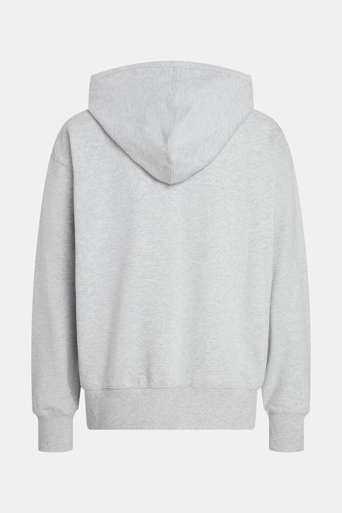 Graphic Reunion Chest Logo Hoodie, LIGHT GREY, detail image number 5
