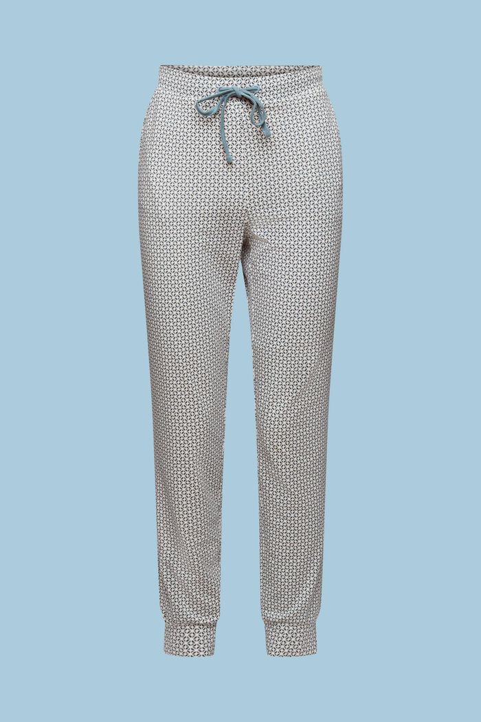 Printed Jersey Pyjama Pants, TEAL BLUE, detail image number 5