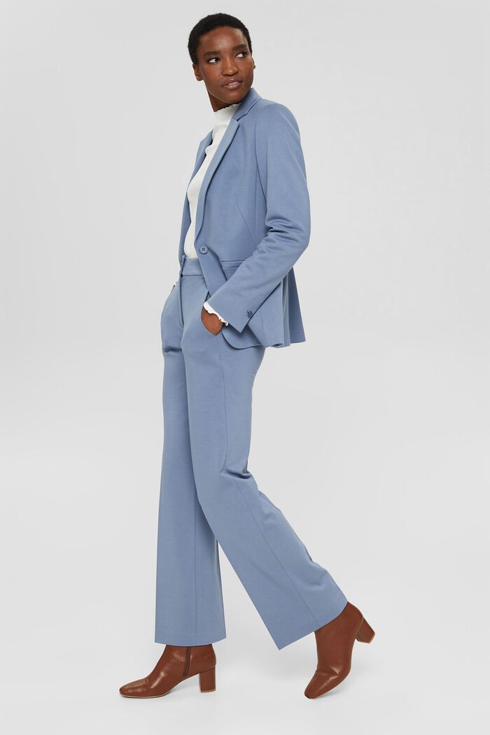 PUNTO mix & match trousers, GREY BLUE, overview