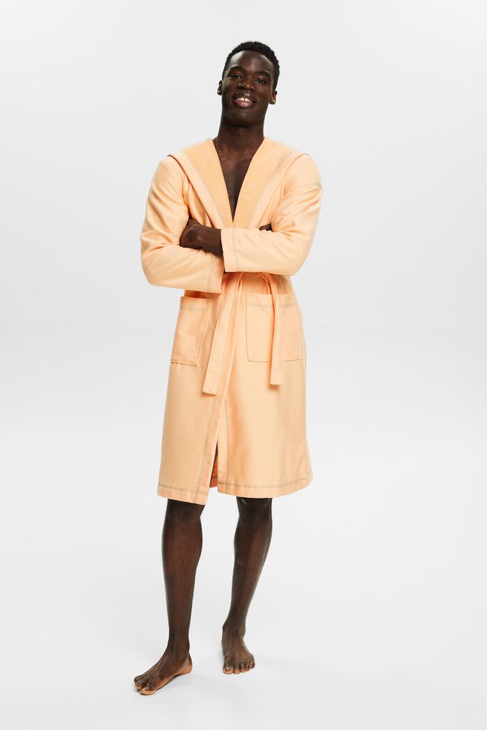 Hooded Bathrobe, APRICOT, detail image number 2