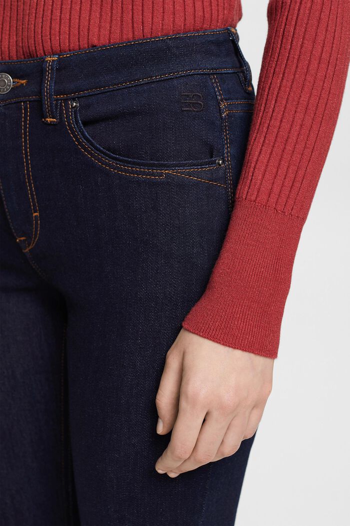 Super stretch jeans with organic cotton, BLUE RINSE, detail image number 0