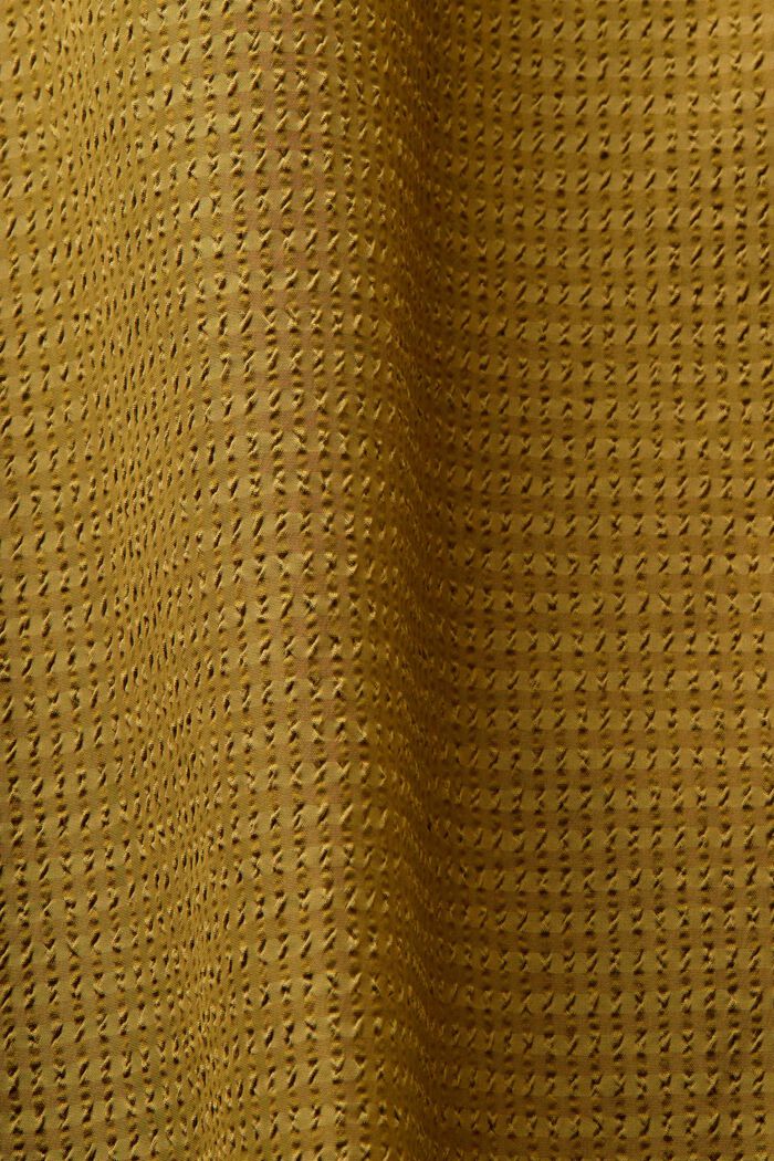 Textured Long-Sleeve Shirt, OLIVE, detail image number 4