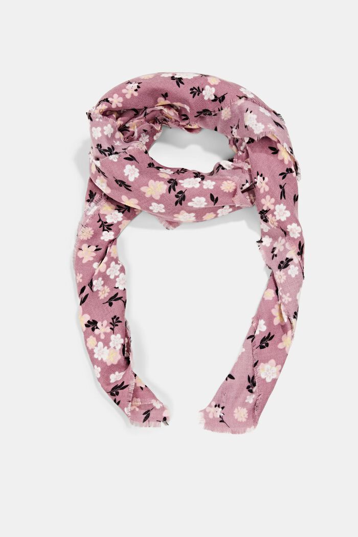 Recycled: square scarf with print