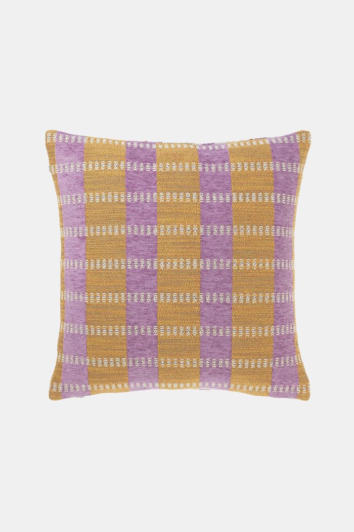 Cushion cover with checked pattern, YELLOW, detail image number 3