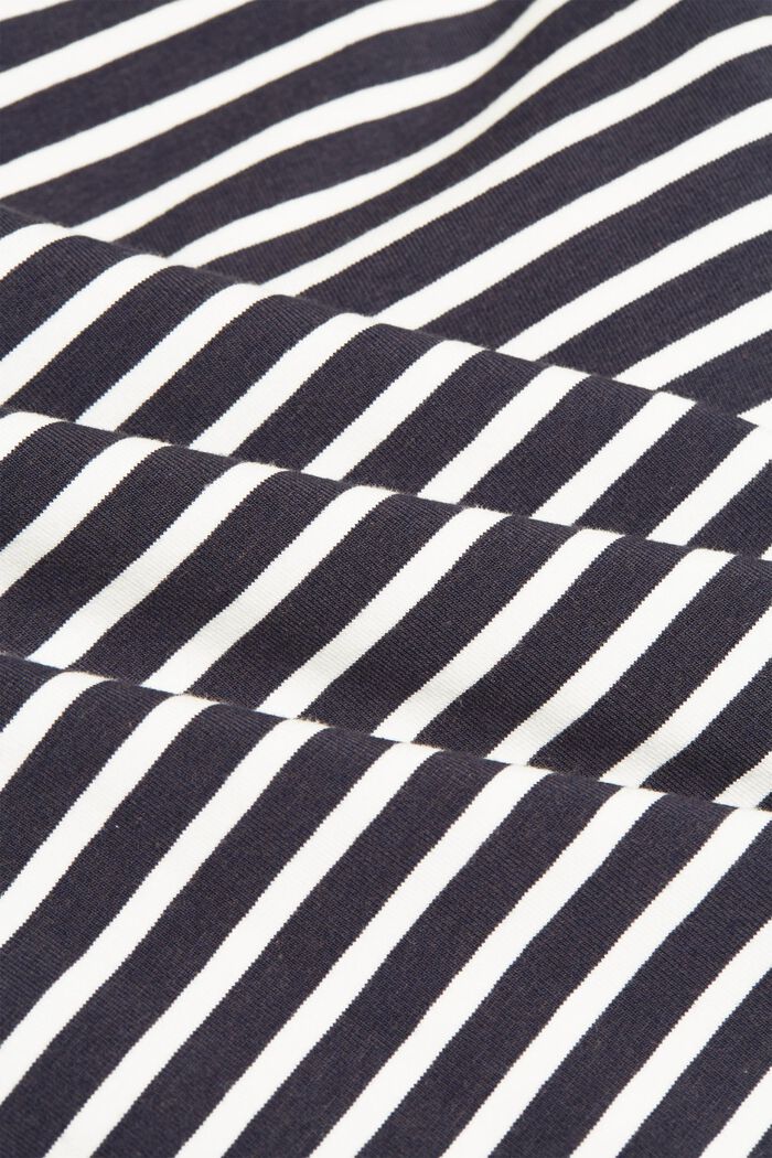 In a TENCEL™/ modal blend: Striped shirt, NAVY, detail image number 4
