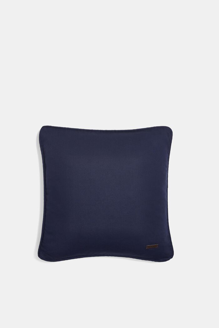 Cushion cover made of 100% cotton, NAVY, detail image number 0