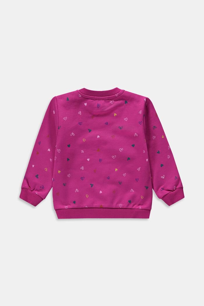 Sweatshirt with all-over print, DARK PINK, detail image number 0