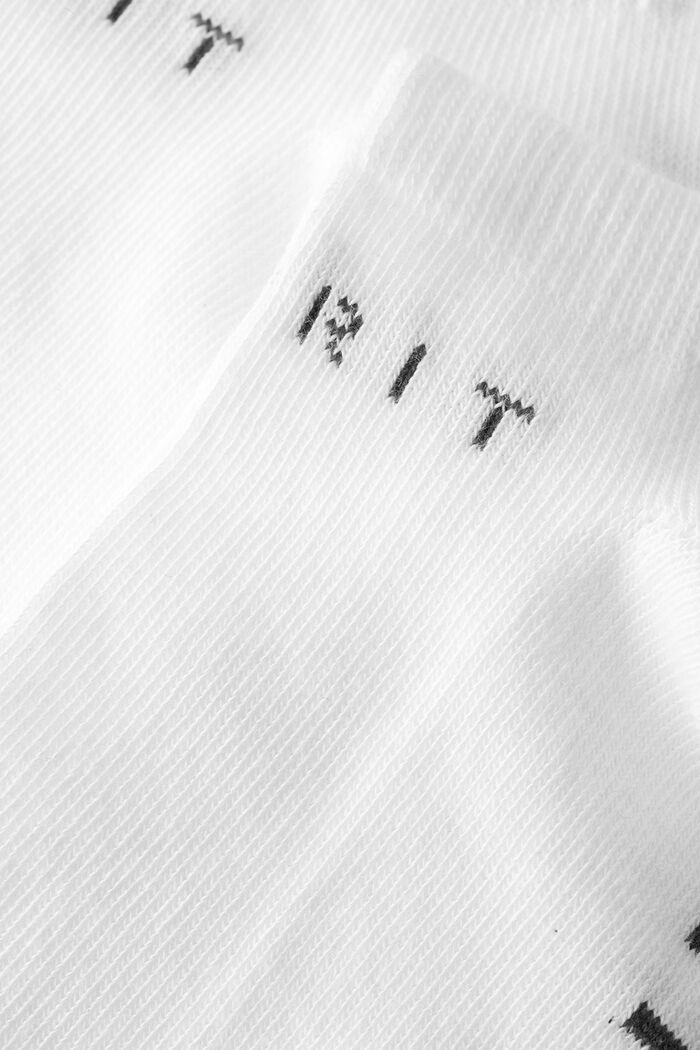 Double pack of trainer socks with a logo, OFF WHITE, detail image number 2