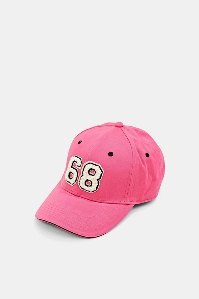 Baseball cap with a towelling appliqué