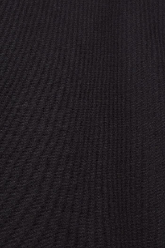 Elongated hoodie dress, BLACK, detail image number 4