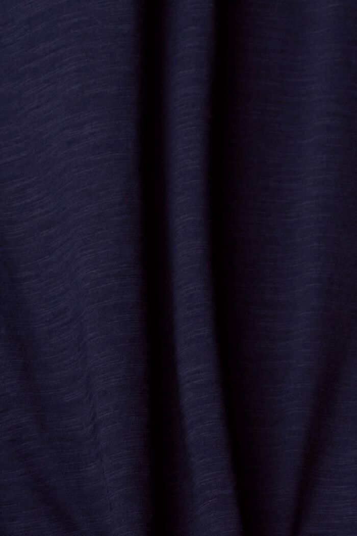 Jersey long sleeve top, NAVY, detail image number 1