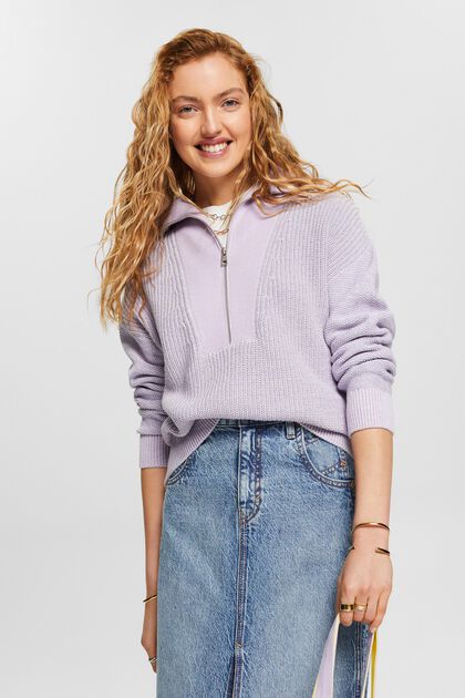 Textured Troyer Sweater