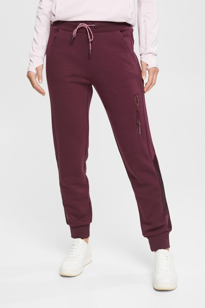 Sweatpants with leg pocket, BORDEAUX RED, detail image number 0