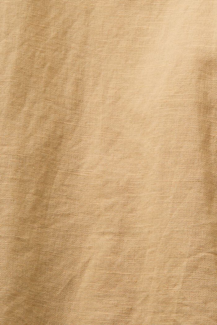 Linen-Cotton Shirt, BEIGE, detail image number 5