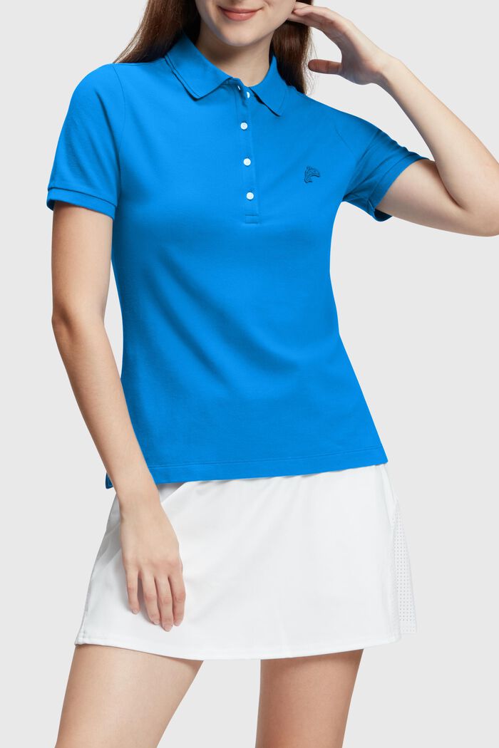 Dolphin Tennis Club Classic Polo, BLUE, detail image number 0