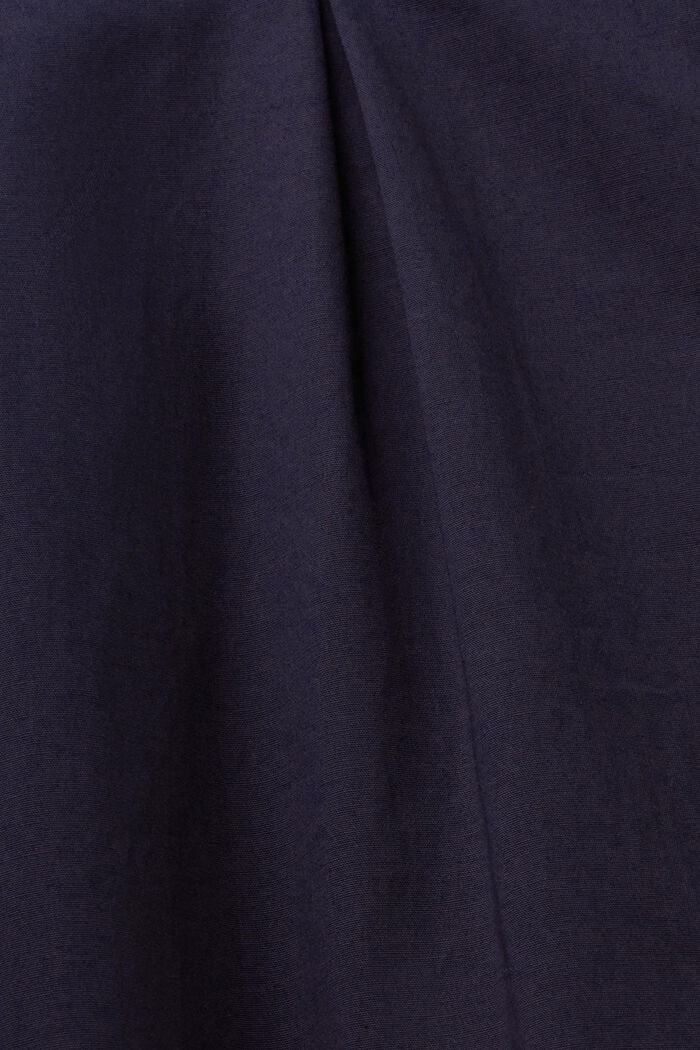 Poplin shirt dress, NAVY, detail image number 4