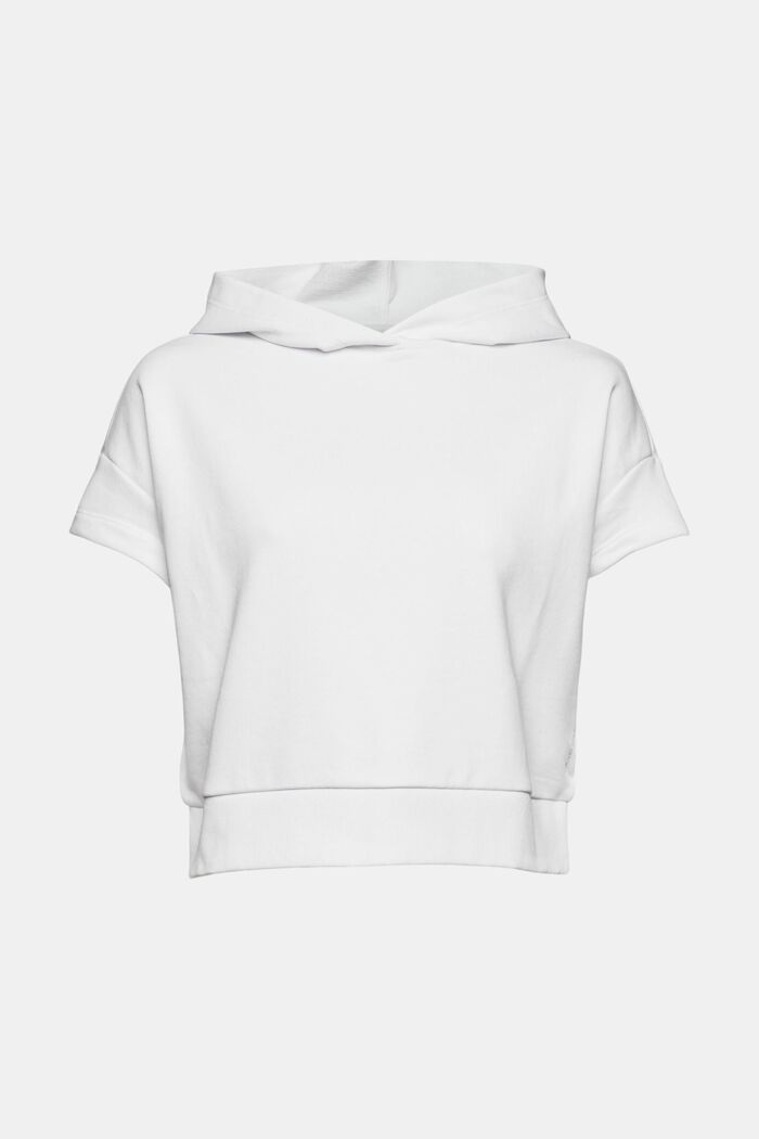 Made of recycled material: short sleeve sweatshirt
