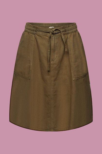 Mini skirt with elasticated waistband
