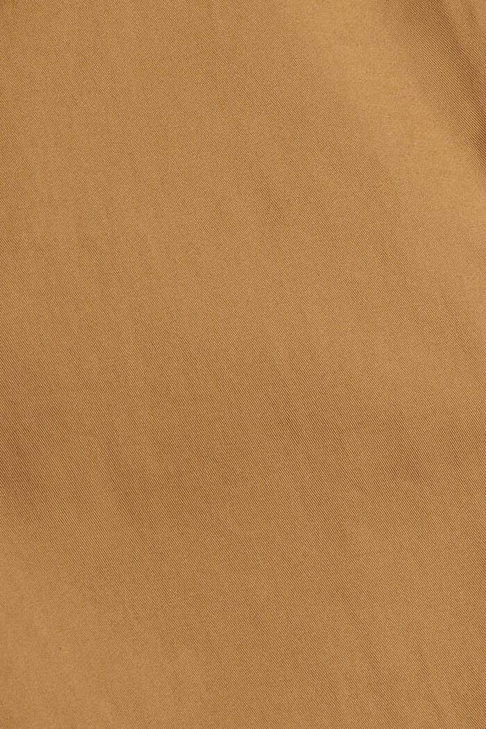 Straight chinos in organic cotton, CAMEL, detail image number 6