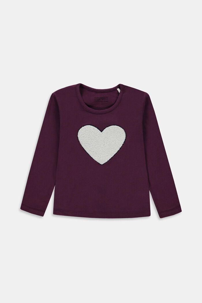 Long sleeved top with heart logo