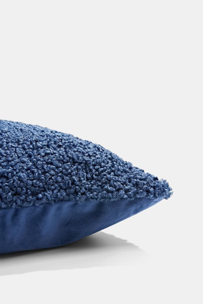 Plush cushion cover, NAVY, overview