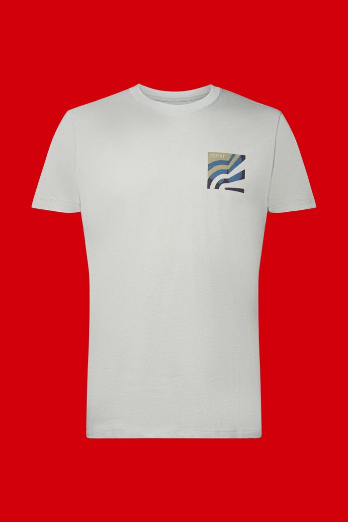 Crewneck t-shirt, 100% cotton, LIGHT GUNMETAL, detail image number 6