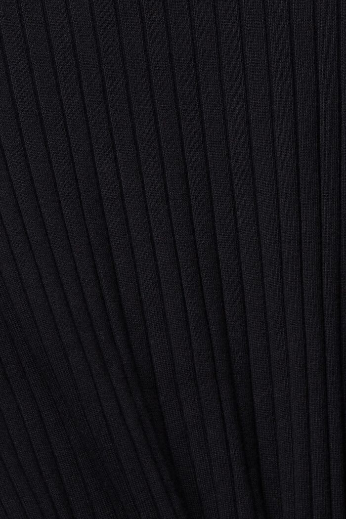 Stand-up collar jumper, BLACK, detail image number 1