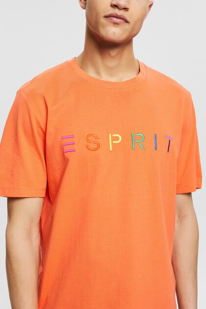 Jersey t-shirt with embroidered logo