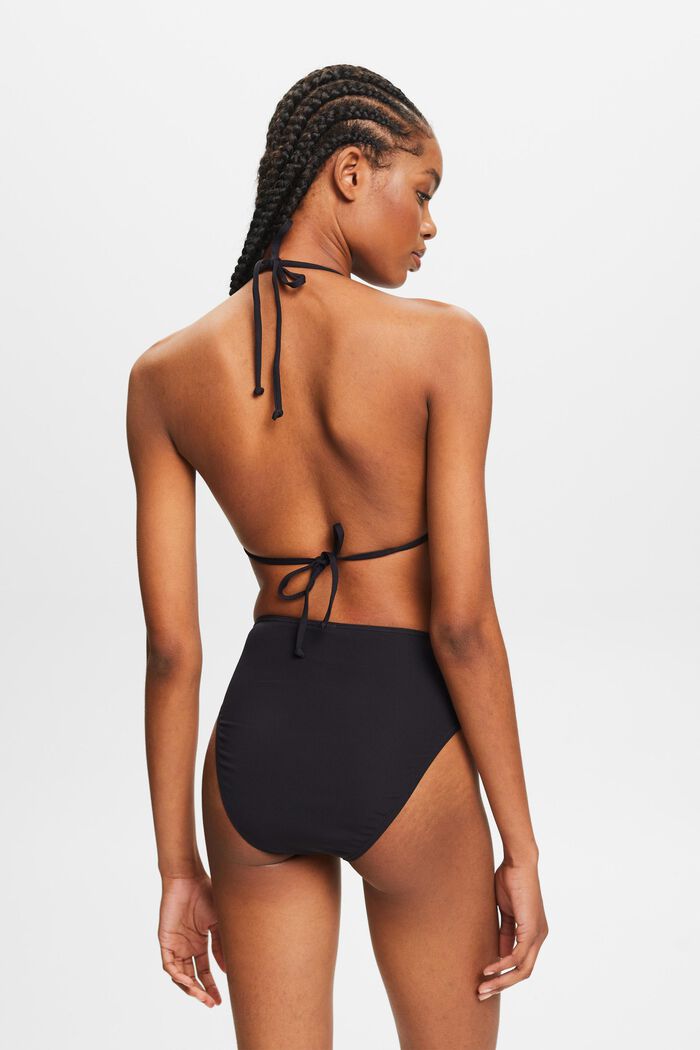 Padded Triangle Bikini Top, BLACK, detail image number 3