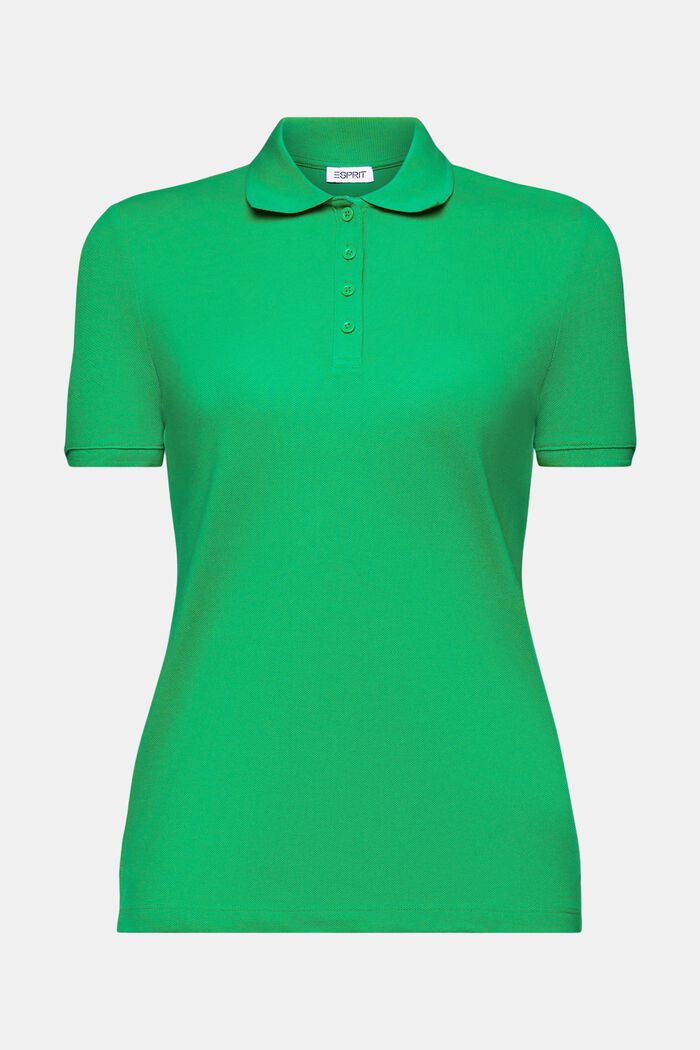 Jersey Polo Shirt, GREEN, detail image number 6