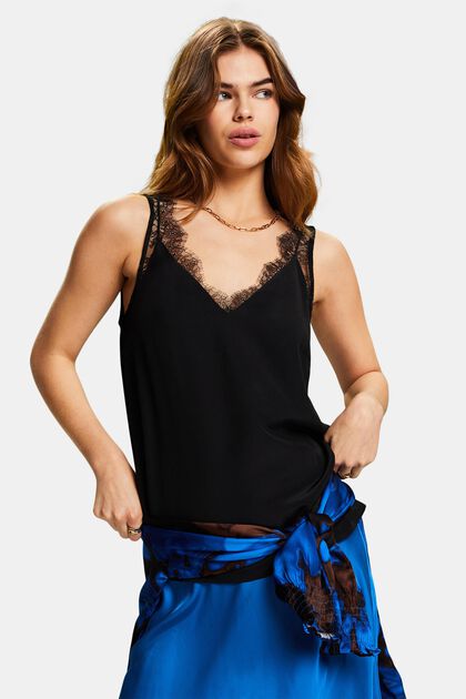 Lace Silk Top
