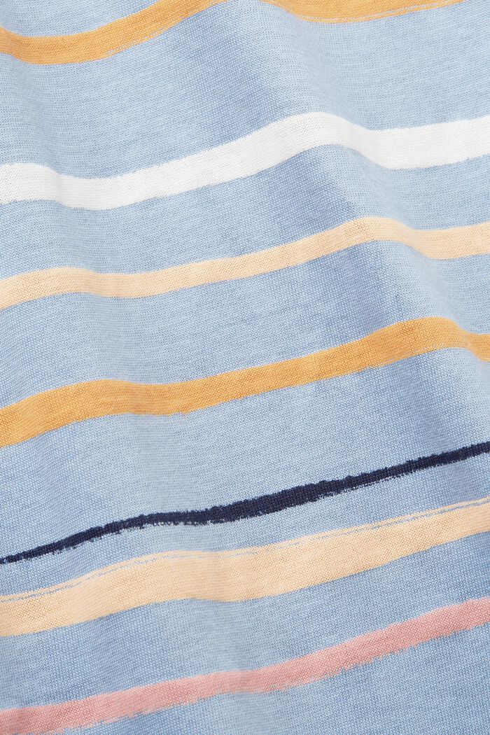 Striped t-shirt, 100% cotton, LIGHT BLUE LAVENDER, detail image number 5