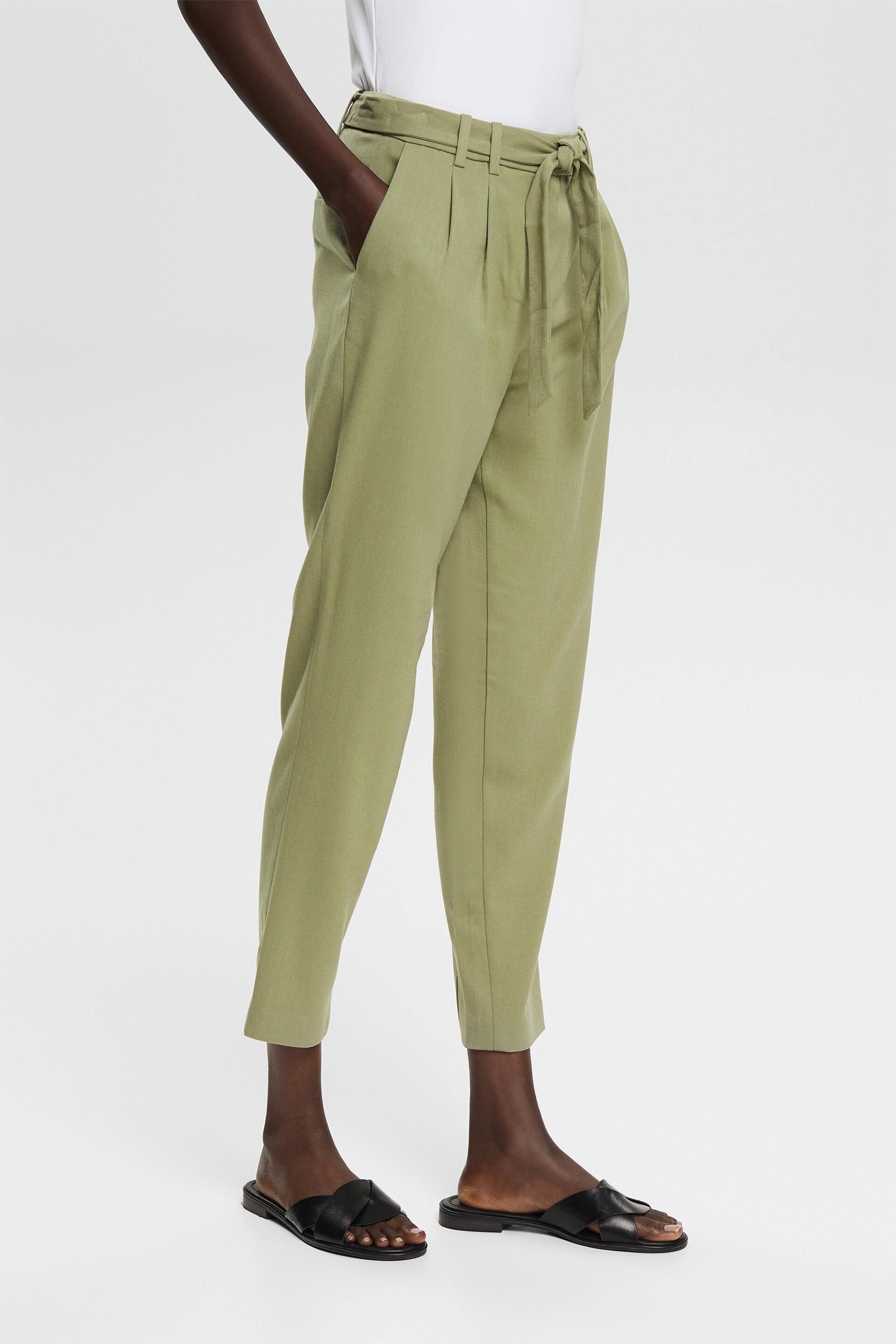 Slacks and Chinos Skinny trousers Womens Clothing Trousers Esprit 101ee1b319 Trouser in Green 