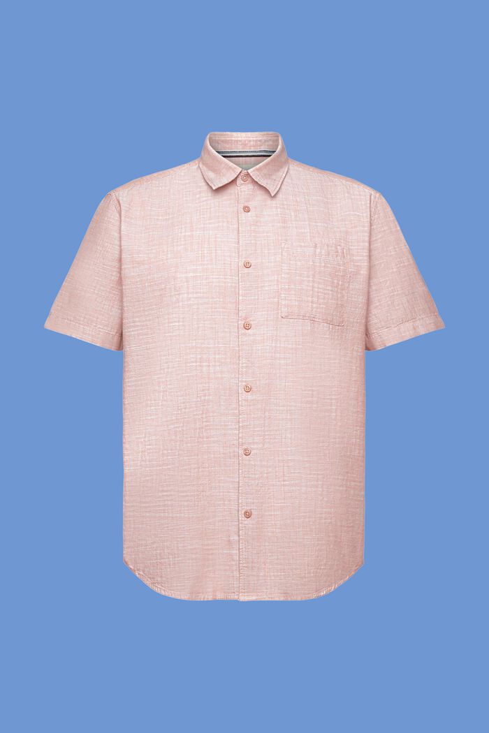 Cotton Button Down Shirt, DARK OLD PINK, detail image number 5