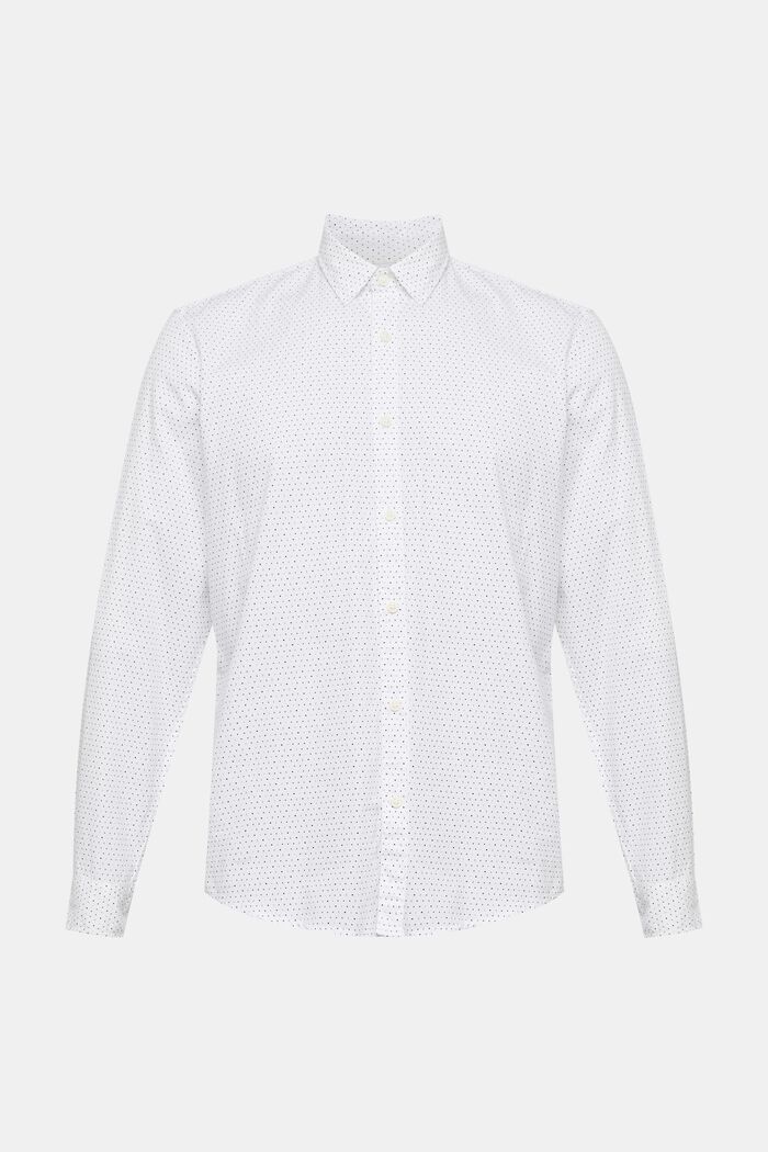 Sustainable cotton patterned shirt, WHITE, detail image number 2