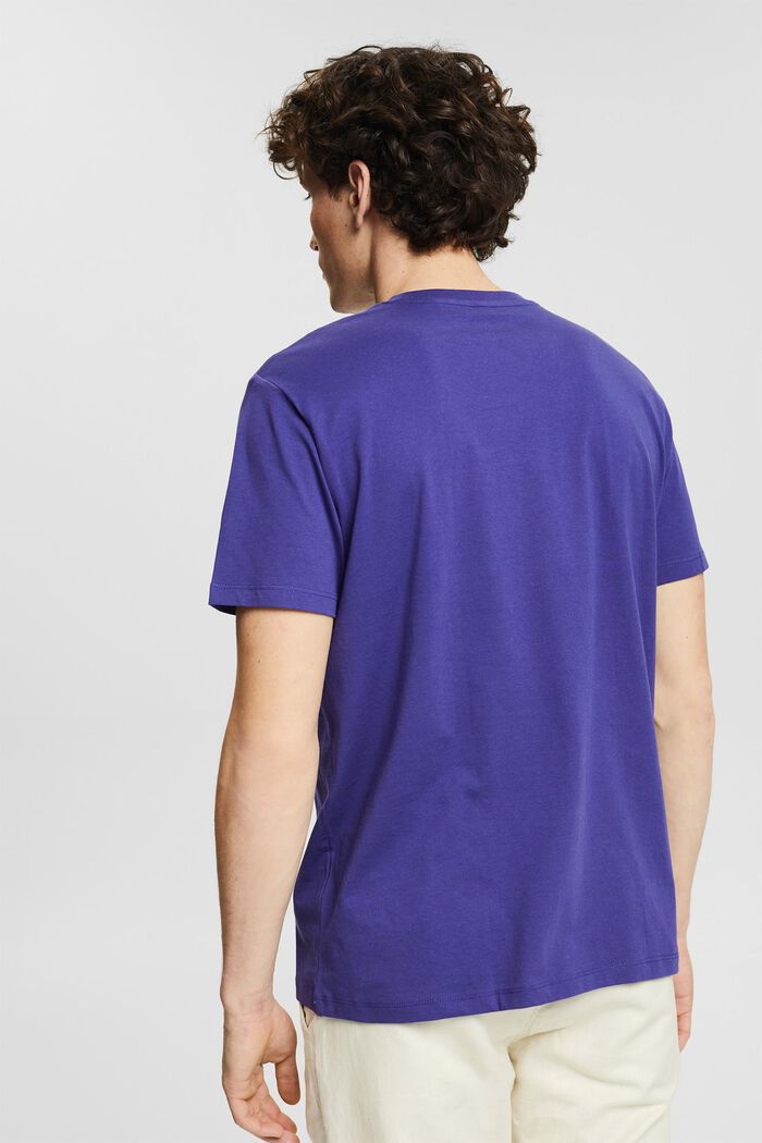 Jersey T-shirt with a logo print, DARK PURPLE, detail image number 3