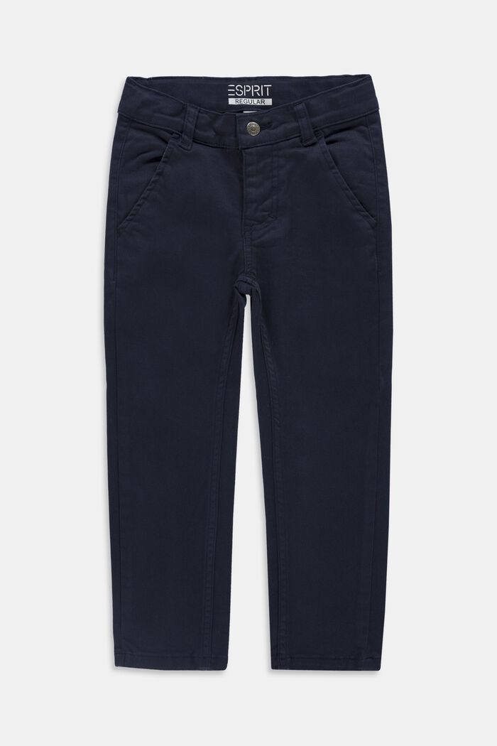 Trousers with adjustable waistband