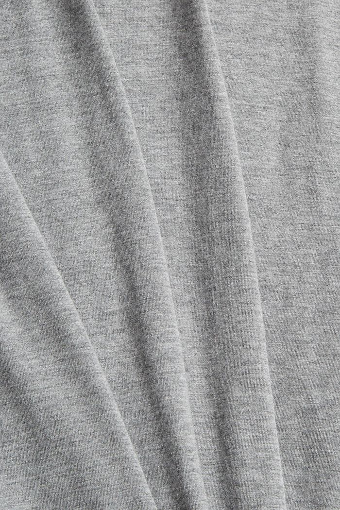 Jersey T-shirt with logo made of blended cotton, MEDIUM GREY, detail image number 1
