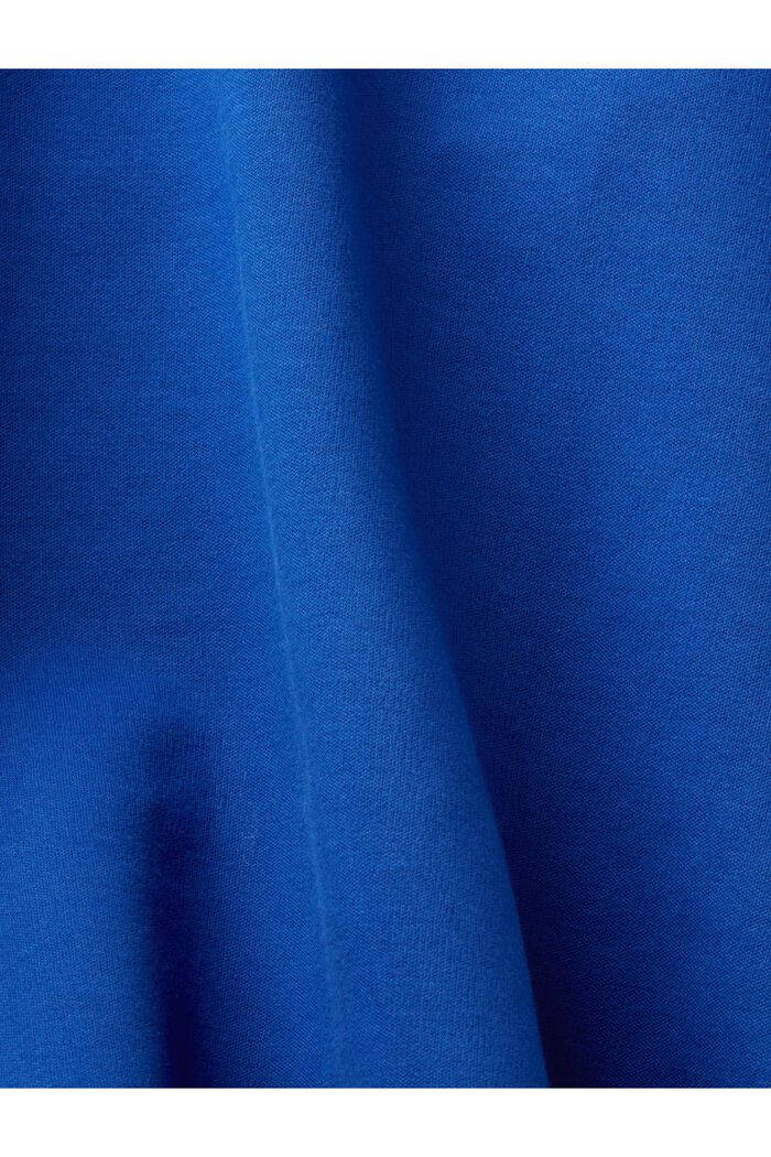 Sweatshirt hoodie, organic cotton blend, BRIGHT BLUE, detail image number 4
