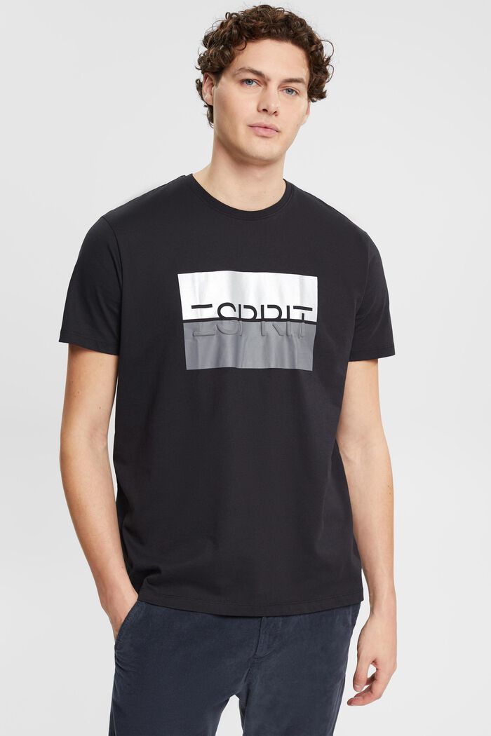 ESPRIT - T-shirt with embossed logo at our online