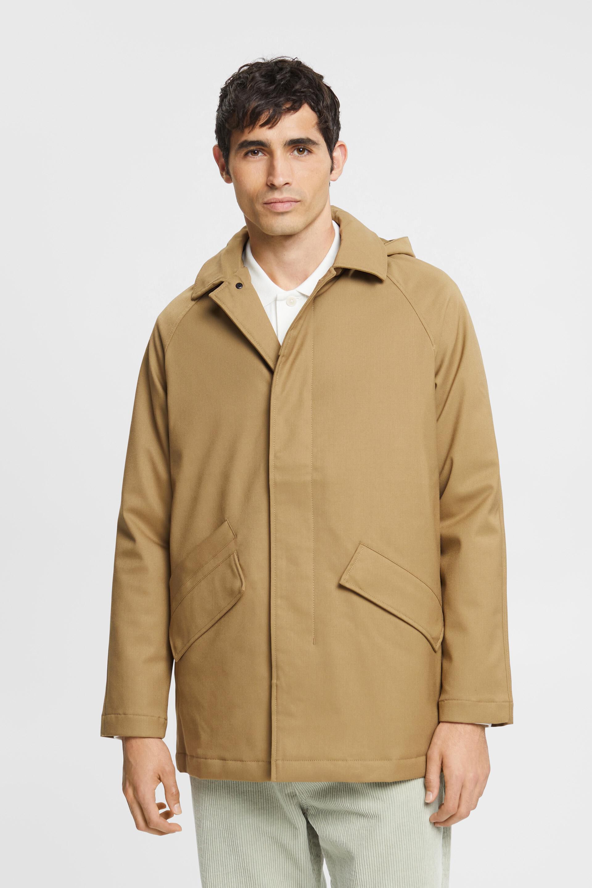 ESPRIT - Coat with detachable hood at our online shop